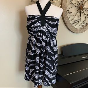 JACLYN SMITH Size 22W One Piece Black and White Swimdress Swimsuit